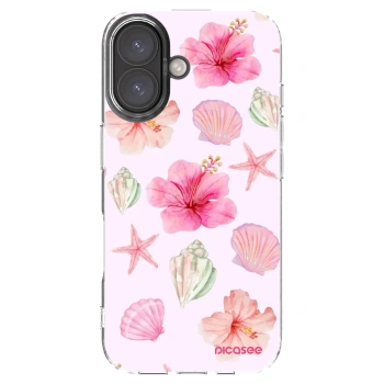 Picasee διαφανής θήκη σιλικόνης Apple iPhone 16 - Blush Lagoon
