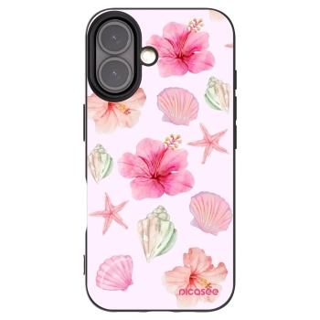 Picasee Μαύρη θήκη σιλικόνης για Apple iPhone 16 - Blush Lagoon