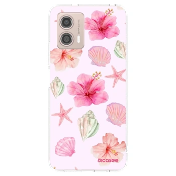 Picasee διαφανής θήκη σιλικόνης Motorola Moto G53 5G - Blush Lagoon