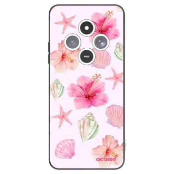 Picasee Μαύρη θήκη σιλικόνης για Xiaomi Redmi 14C - Blush Lagoon