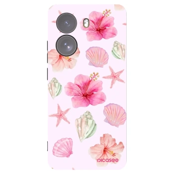 Picasee Μαύρη θήκη σιλικόνης για Xiaomi Poco X7 - Blush Lagoon