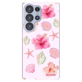 Picasee διαφανής θήκη σιλικόνης Samsung Galaxy S25 Ultra 5G - Blush Lagoon