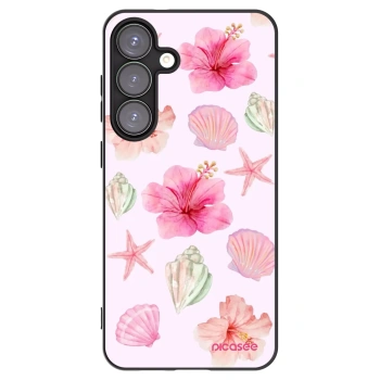 Picasee Μαύρη θήκη σιλικόνης για Samsung Galaxy S25+ 5G - Blush Lagoon
