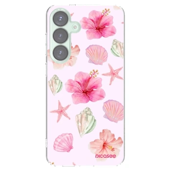 Picasee διαφανής θήκη σιλικόνης Samsung Galaxy S25+ 5G - Blush Lagoon