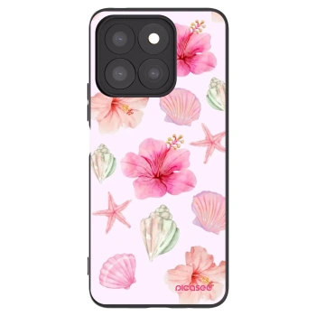 Picasee Μαύρη θήκη σιλικόνης για Honor X8c - Blush Lagoon
