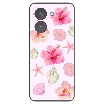 Picasee Μαύρη θήκη σιλικόνης για Xiaomi Redmi A5 - Blush Lagoon