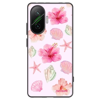 Picasee Μαύρη θήκη σιλικόνης για Xiaomi Poco F7 Pro 5G - Blush Lagoon
