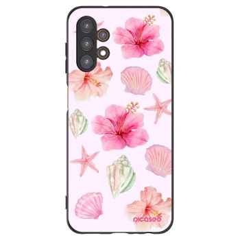 Picasee Μαύρη θήκη σιλικόνης για Samsung Galaxy A13 5G - Blush Lagoon