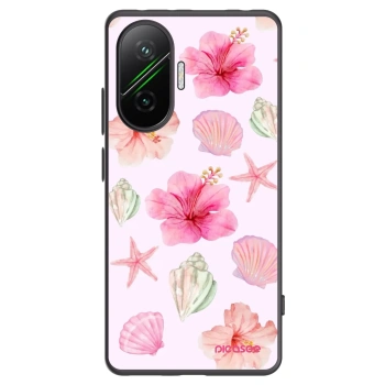 Picasee Μαύρη θήκη σιλικόνης για Xiaomi Poco F7 5G - Blush Lagoon