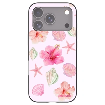Picasee Μαύρη θήκη σιλικόνης για Apple iPhone 17 Pro - Blush Lagoon