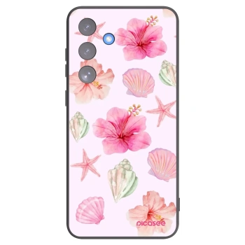 Picasee Μαύρη θήκη σιλικόνης για Samsung Galaxy S25 FE 5G - Blush Lagoon