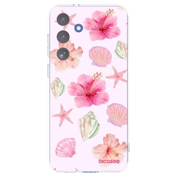 Picasee διαφανής θήκη σιλικόνης Samsung Galaxy S25 FE 5G - Blush Lagoon