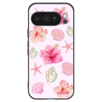 Picasee Μαύρη θήκη σιλικόνης για Google Pixel 10 Pro - Blush Lagoon