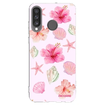 Picasee διαφανής θήκη σιλικόνης Huawei P30 Lite - Blush Lagoon