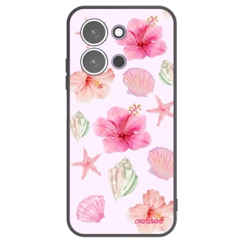 Picasee Μαύρη θήκη σιλικόνης για Xiaomi Redmi 15C 5G - Blush Lagoon