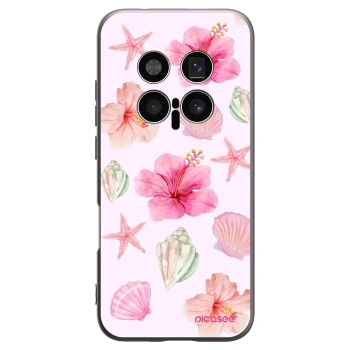 Picasee Μαύρη θήκη σιλικόνης για Honor Magic8 Pro 5G - Blush Lagoon