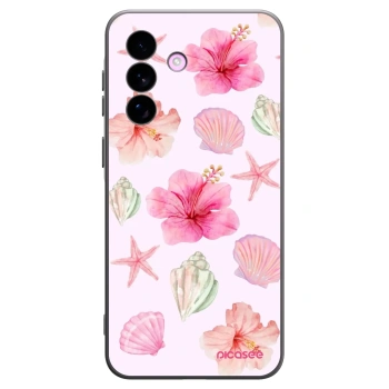 Picasee Μαύρη θήκη σιλικόνης για Samsung Galaxy A57 5G - Blush Lagoon