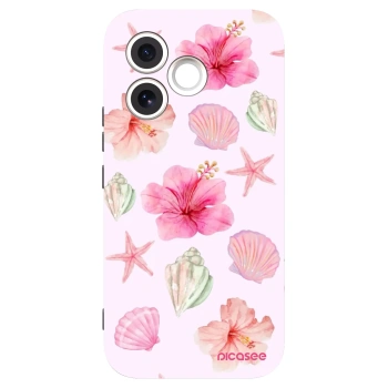 Picasee Μαύρη θήκη σιλικόνης για Honor 600 Lite - Blush Lagoon