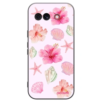 Picasee Μαύρη θήκη σιλικόνης για Google Pixel 10a - Blush Lagoon