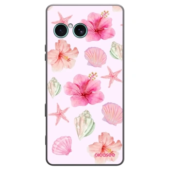 Picasee Μαύρη θήκη σιλικόνης για Sony Xperia 10 VII - Blush Lagoon