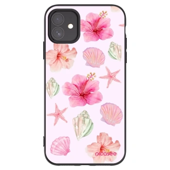 Picasee Μαύρη θήκη σιλικόνης για Apple iPhone 11 - Blush Lagoon