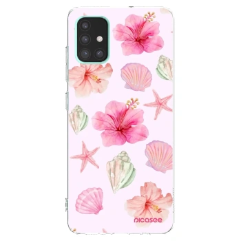 Picasee διαφανής θήκη σιλικόνης Samsung Galaxy A51 A515F - Blush Lagoon