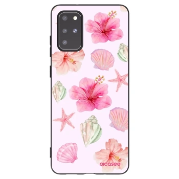 Picasee Μαύρη θήκη σιλικόνης για Samsung Galaxy S20+ G985F - Blush Lagoon
