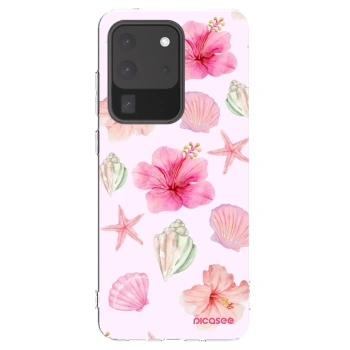 Picasee διαφανής θήκη σιλικόνης Samsung Galaxy S20 Ultra 5G G988F - Blush Lagoon