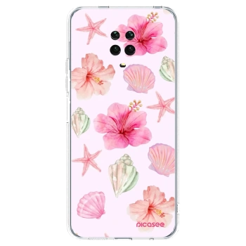 Picasee διαφανής θήκη σιλικόνης Xiaomi Redmi Note 9 Pro - Blush Lagoon