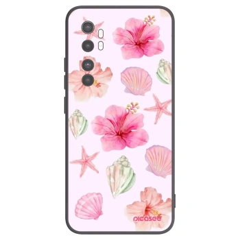 Picasee Μαύρη θήκη σιλικόνης για Xiaomi Mi Note 10 Lite - Blush Lagoon