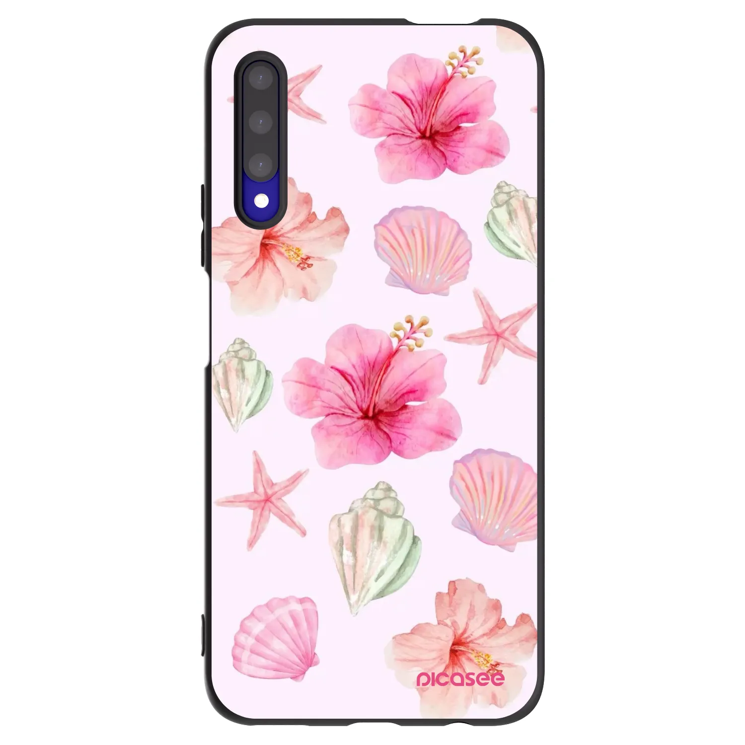 Picasee Μαύρη θήκη σιλικόνης για Honor 9X Pro - Blush Lagoon