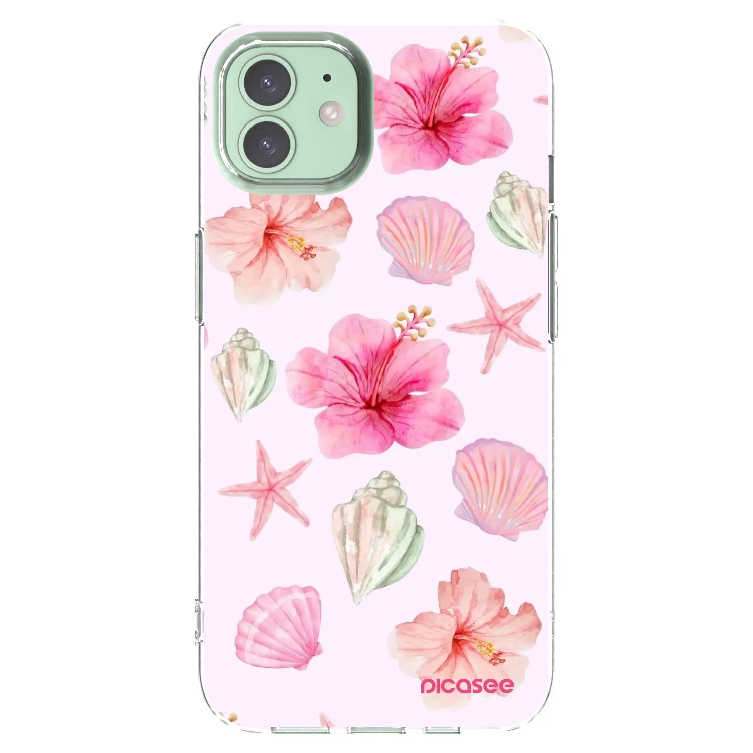 Picasee διαφανής θήκη σιλικόνης Apple iPhone 12 - Blush Lagoon