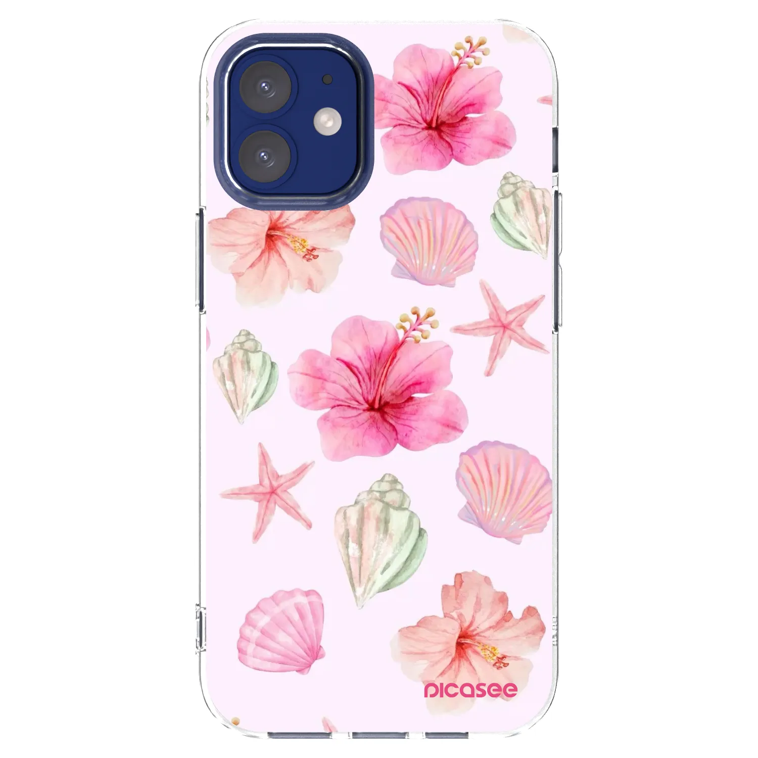 Picasee διαφανής θήκη σιλικόνης Apple iPhone 12 mini - Blush Lagoon
