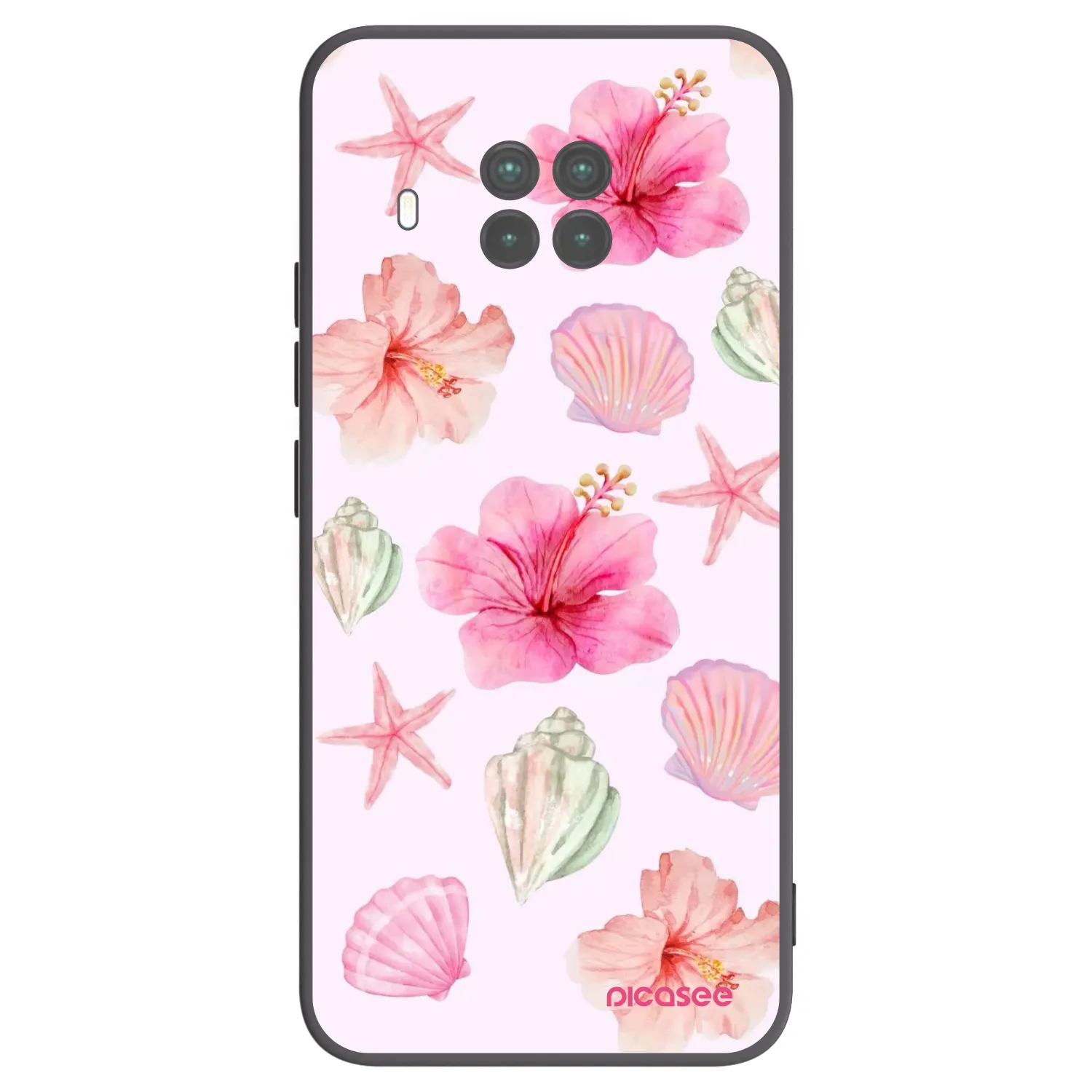 Picasee Μαύρη θήκη σιλικόνης για Xiaomi Mi 10T Lite - Blush Lagoon