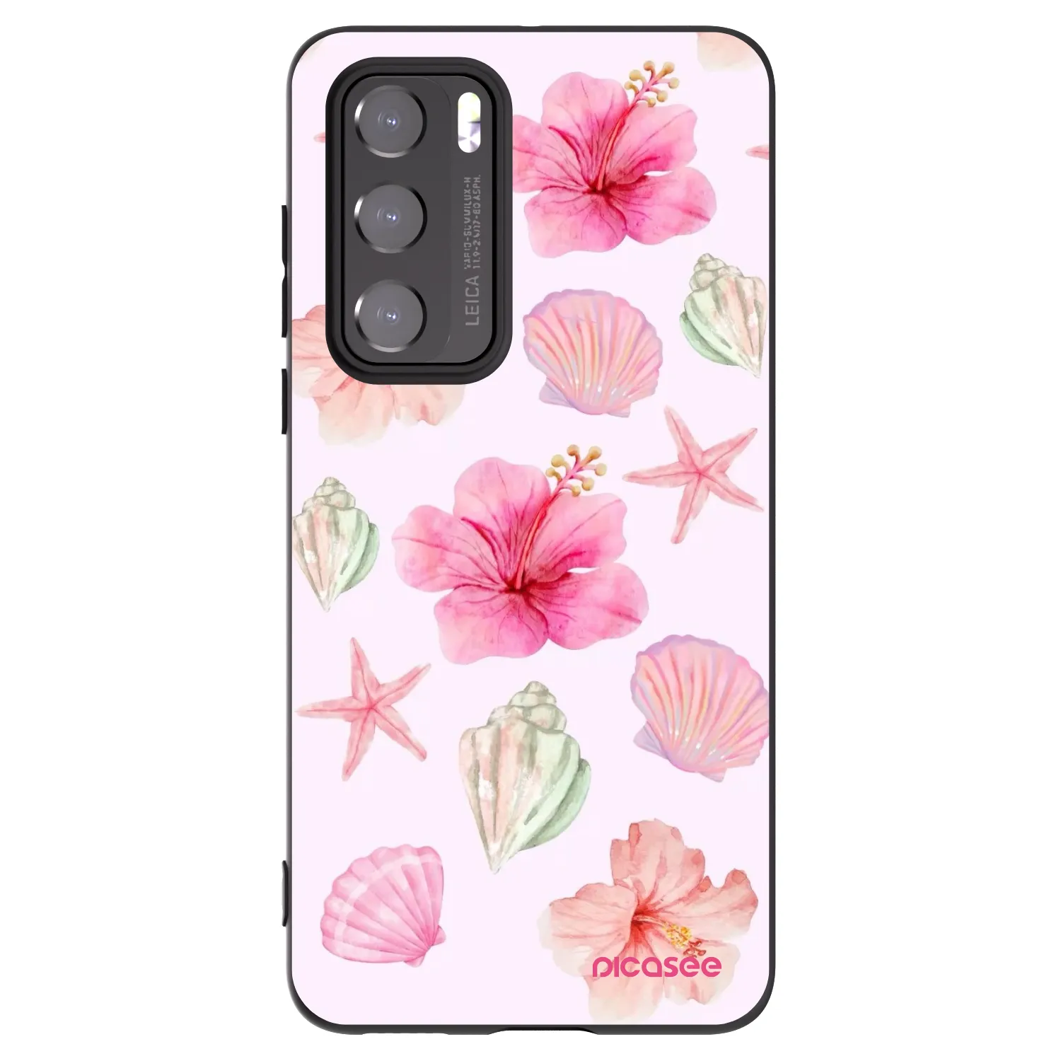 Picasee Μαύρη θήκη σιλικόνης για Huawei P40 - Blush Lagoon