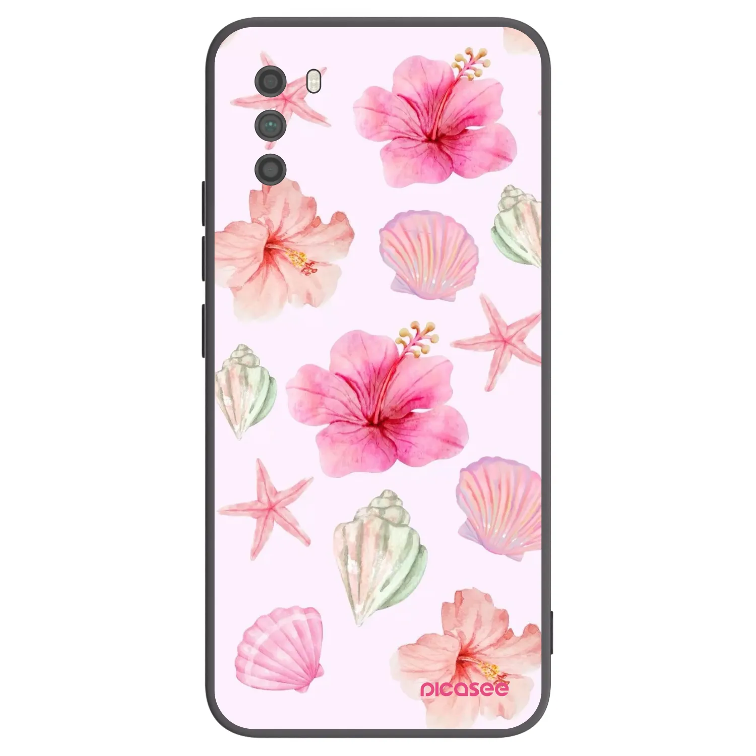 Picasee Μαύρη θήκη σιλικόνης για Xiaomi Poco M3 - Blush Lagoon