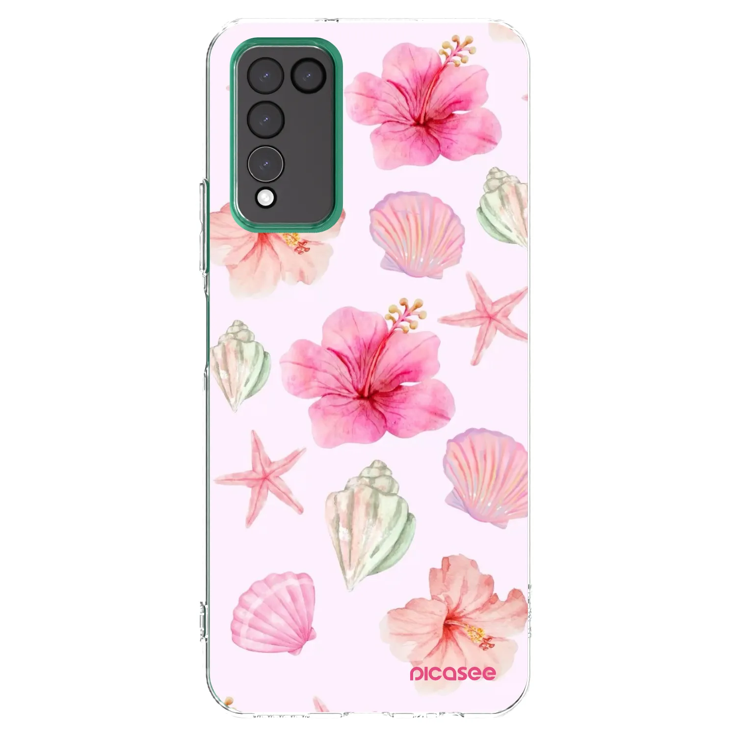 Picasee διαφανής θήκη σιλικόνης Honor 10X Lite - Blush Lagoon