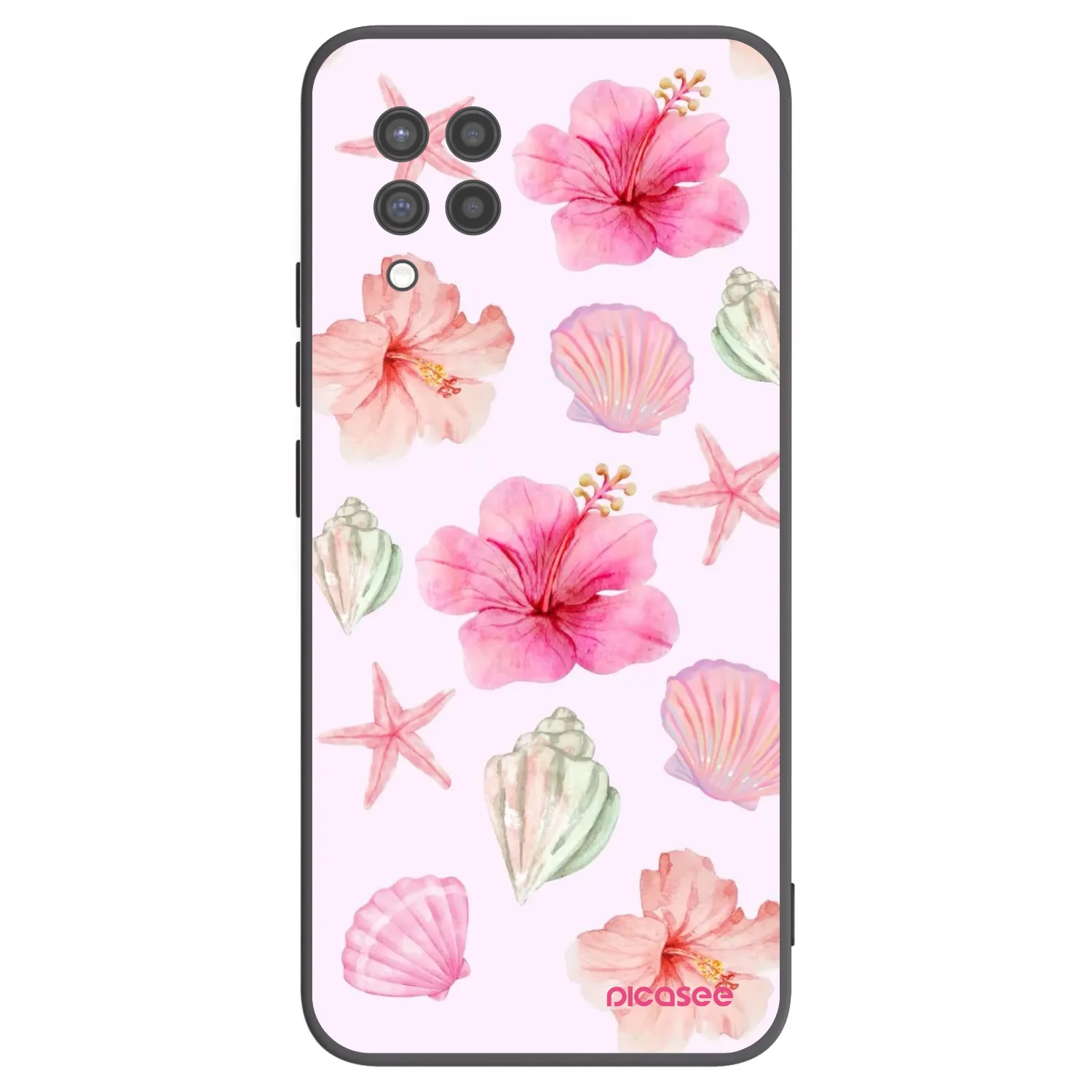 Picasee Μαύρη θήκη σιλικόνης για Samsung Galaxy A42 A426B - Blush Lagoon