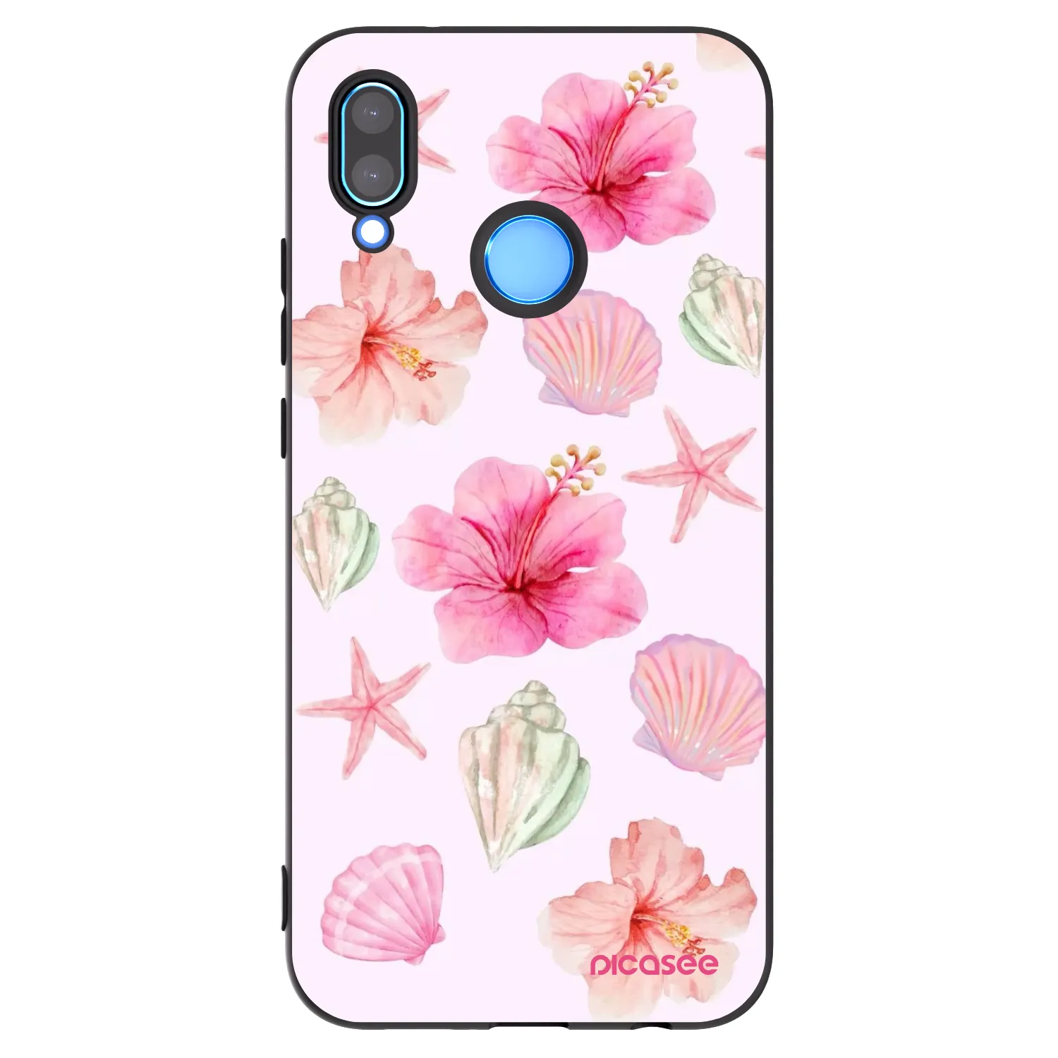 Picasee Μαύρη θήκη σιλικόνης για Huawei Mate 40 Pro - Blush Lagoon