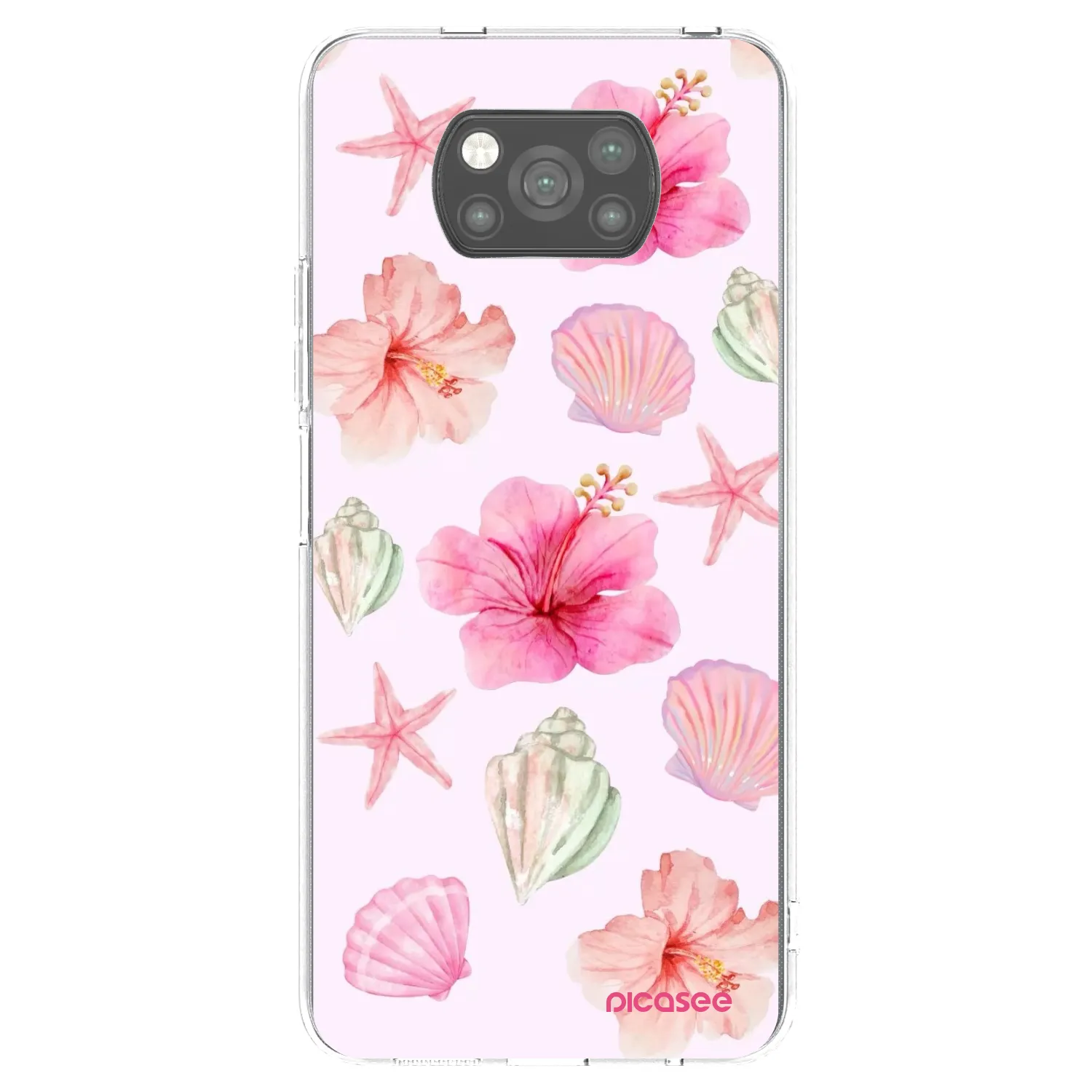 Picasee Μαύρη θήκη σιλικόνης για Xiaomi Poco X3 Pro - Blush Lagoon