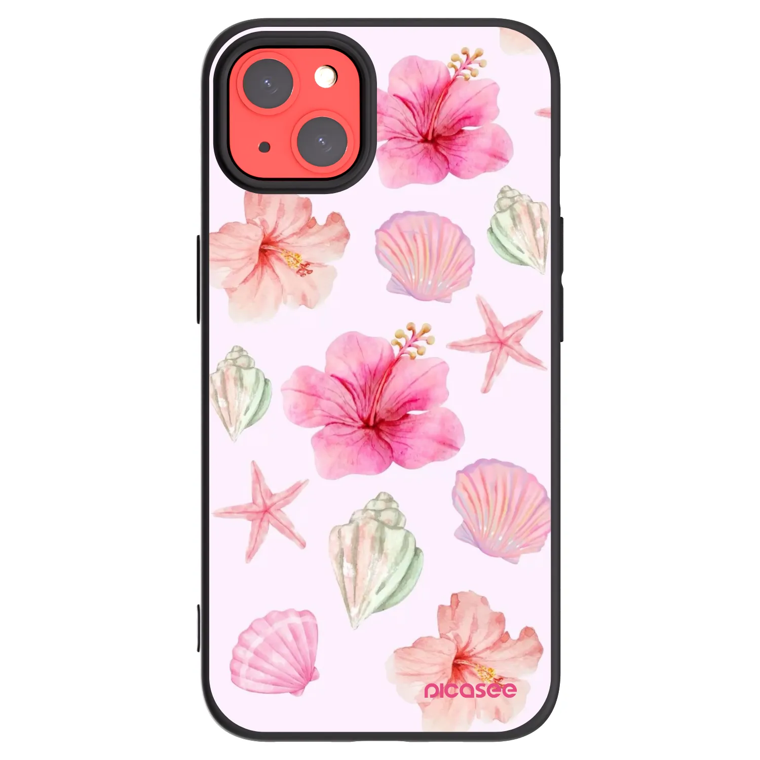 Picasee Μαύρη θήκη σιλικόνης για Apple iPhone 13 - Blush Lagoon