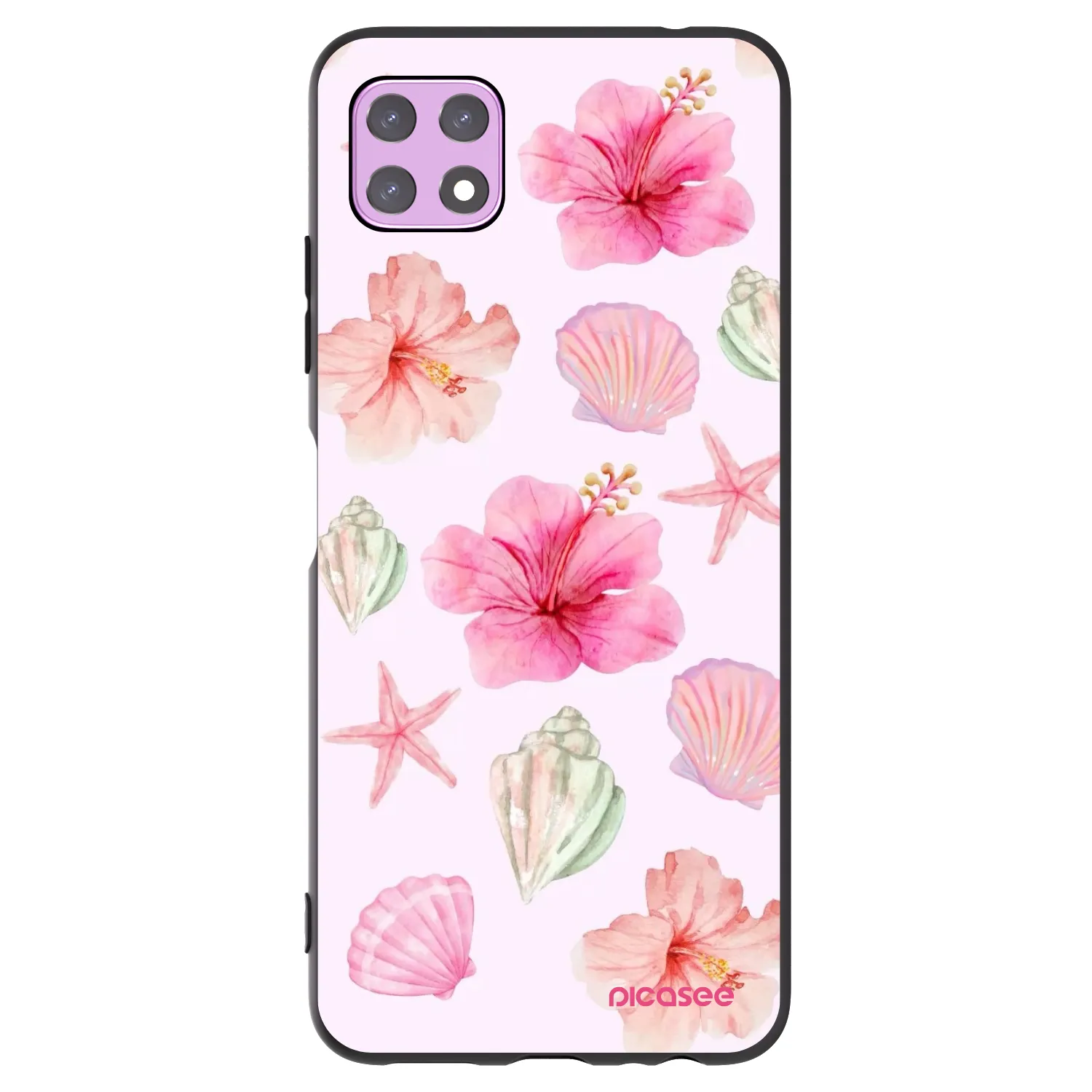 Picasee Μαύρη θήκη σιλικόνης για Samsung Galaxy A22 A226B 5G - Blush Lagoon