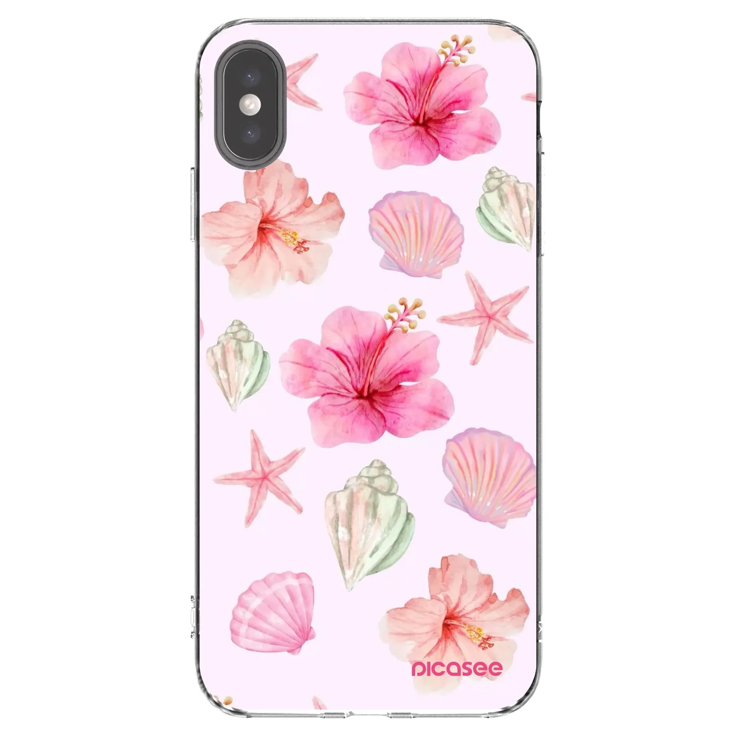 Picasee διαφανής θήκη σιλικόνης Apple iPhone XS Max - Blush Lagoon