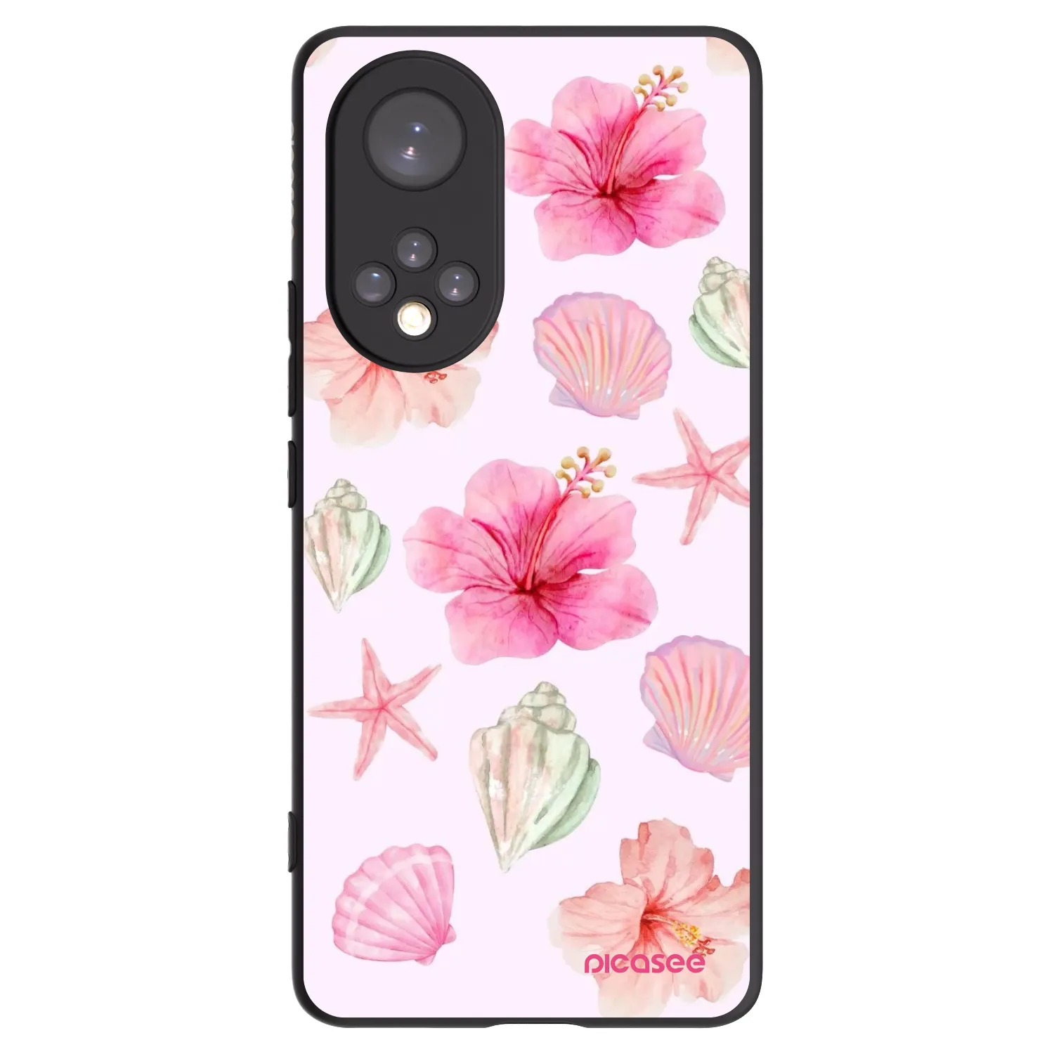Picasee Μαύρη θήκη σιλικόνης για Huawei Nova 9 - Blush Lagoon