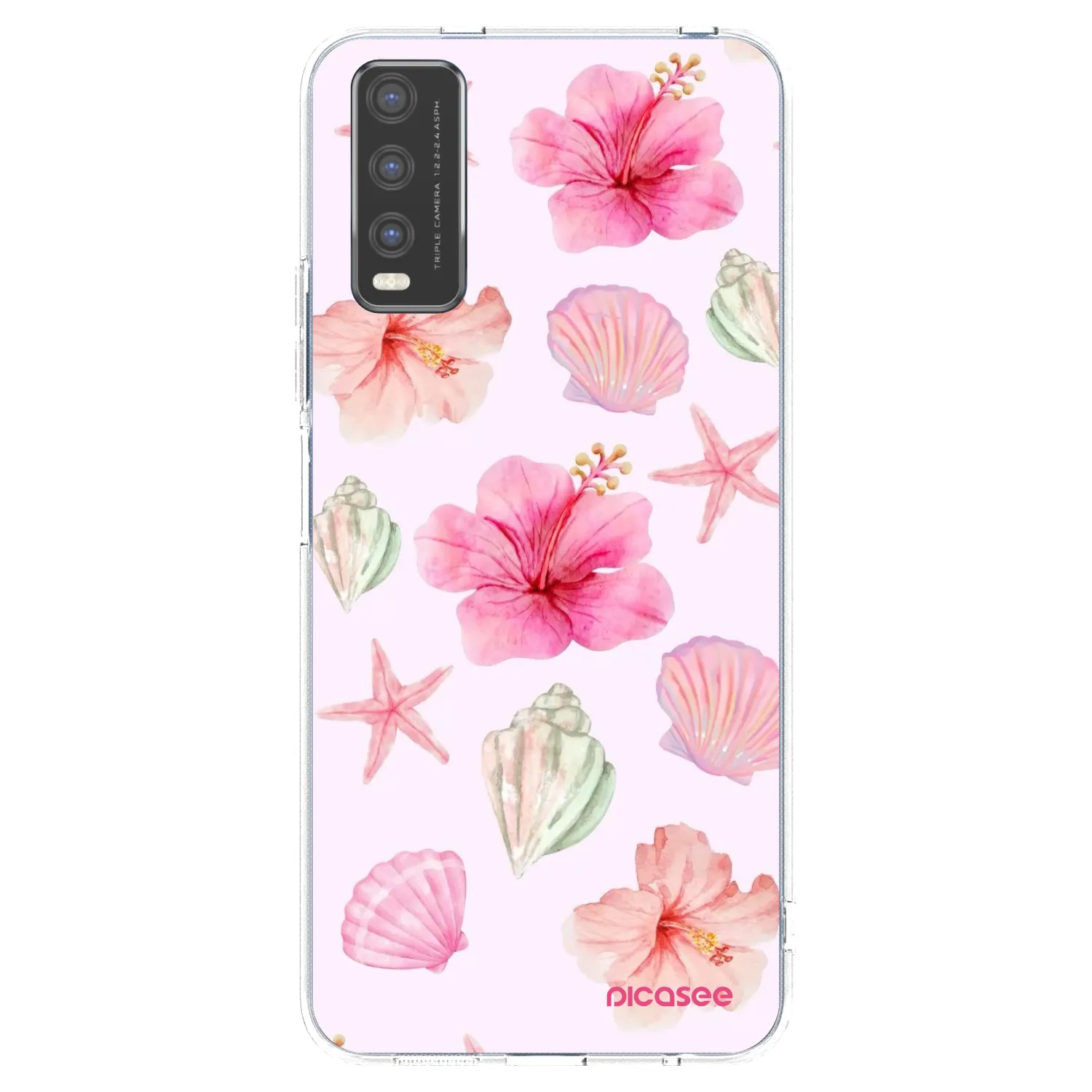 Picasee διαφανής θήκη σιλικόνης Vivo Y20s - Blush Lagoon