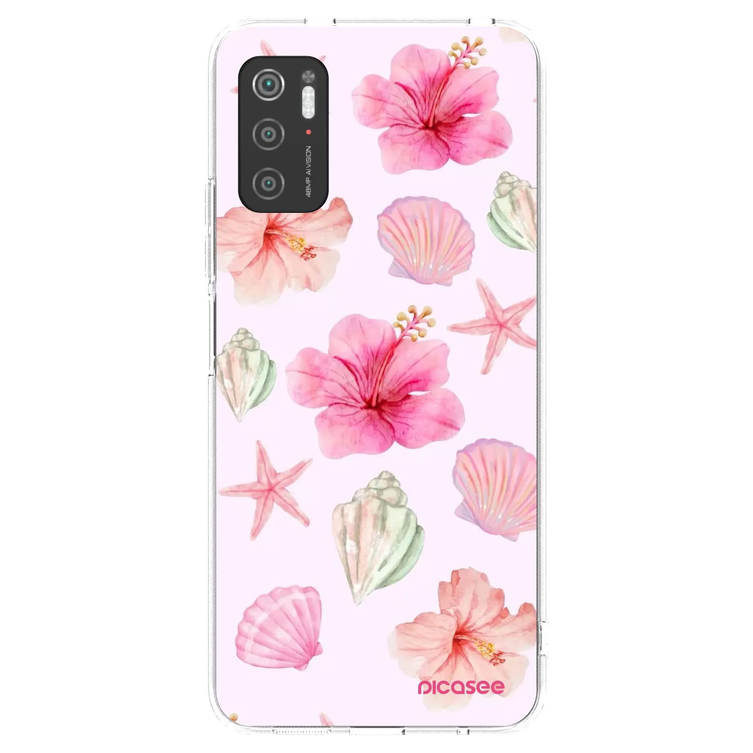 Picasee διαφανής θήκη σιλικόνης Xiaomi Poco M3 Pro 5G - Blush Lagoon