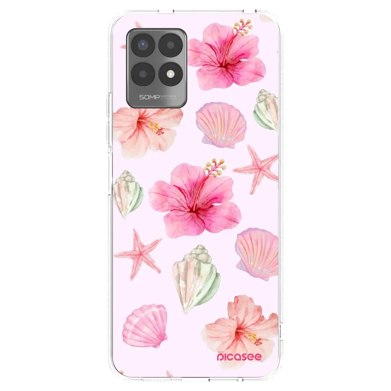 Picasee διαφανής θήκη σιλικόνης Realme 8i - Blush Lagoon