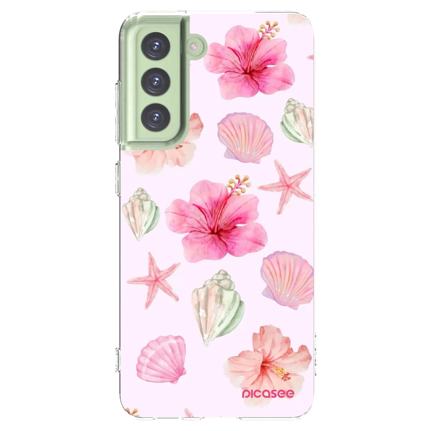 Picasee διαφανής θήκη σιλικόνης Samsung Galaxy S21 FE 5G - Blush Lagoon