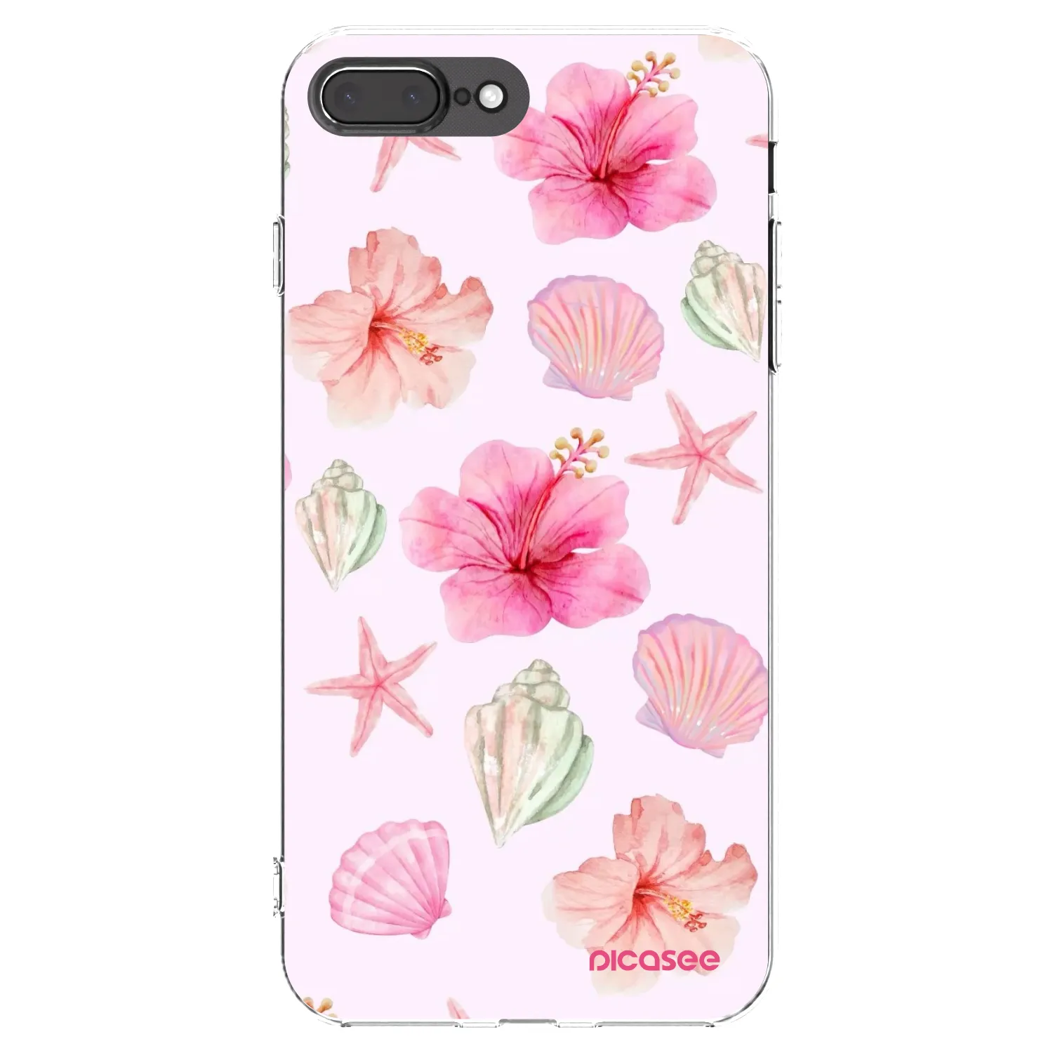 Picasee διαφανής θήκη σιλικόνης Apple iPhone 7 Plus - Blush Lagoon