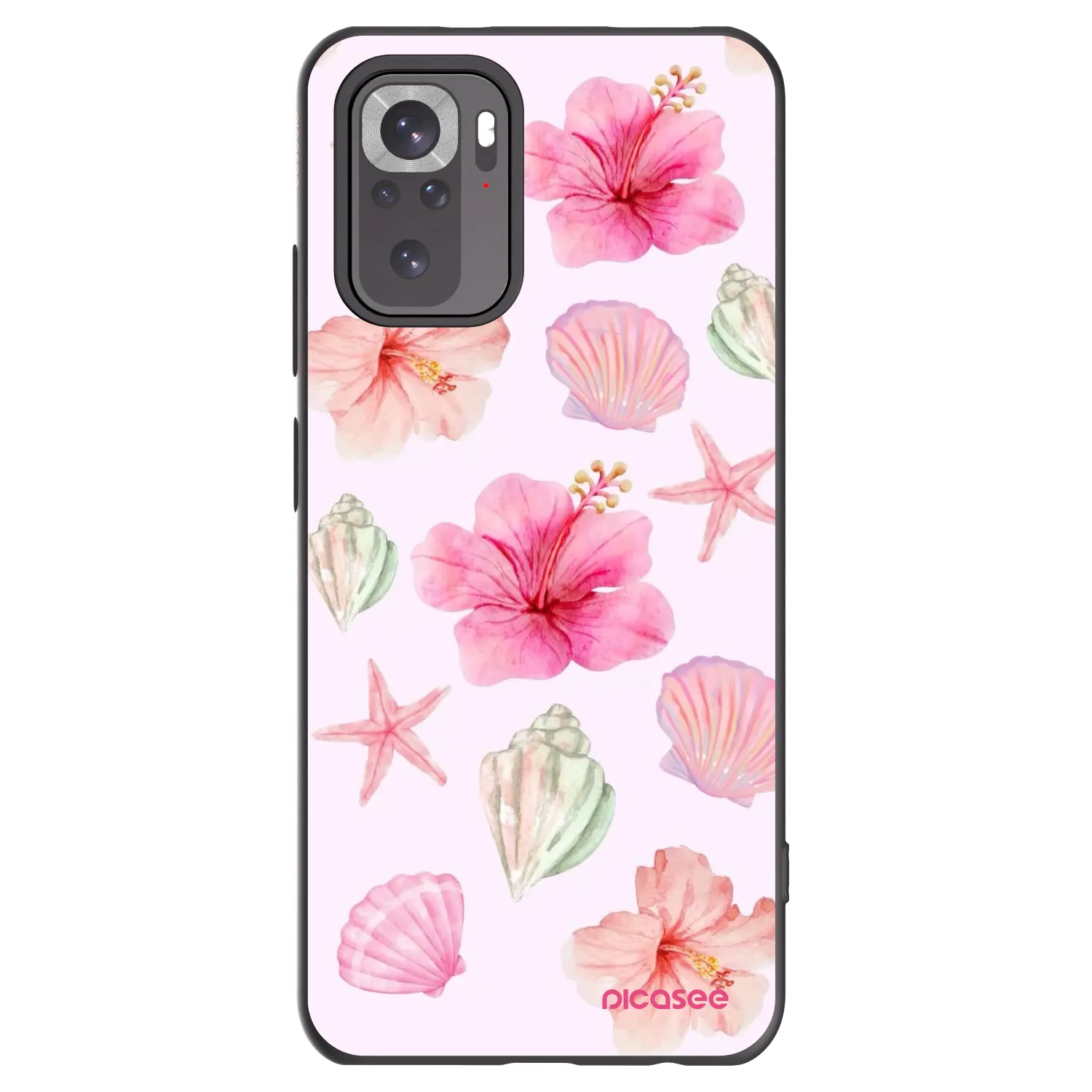 Picasee Μαύρη θήκη σιλικόνης για Xiaomi Redmi Note 11S 4G - Blush Lagoon